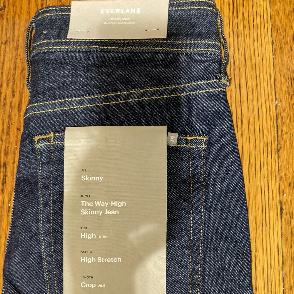 Cropped Everlane Skinny Jeans Size 28